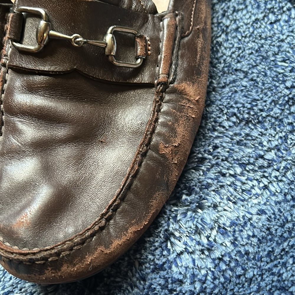 Gucci Men's Brown Leather Loafers - Picture 2 of 10